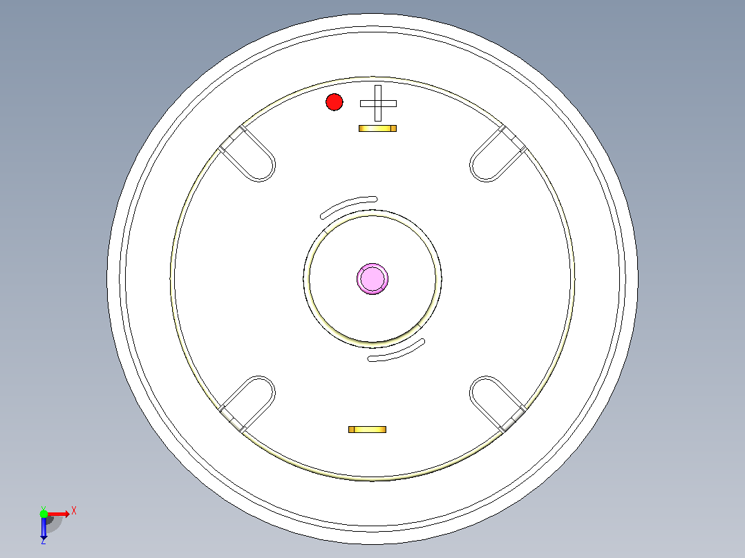 电机DC12俯视图