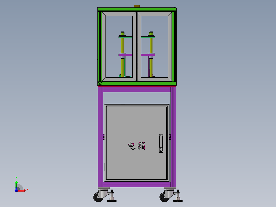 电动阀体检测工装sw18可编辑前视图