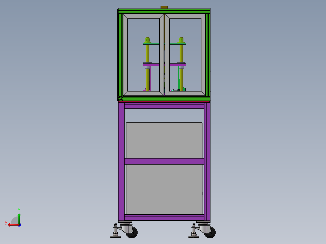 电动阀体检测工装sw18可编辑后视图