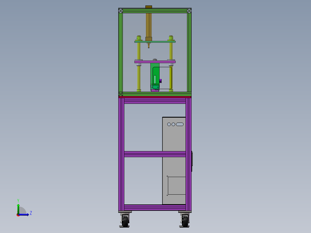 电动阀体检测工装sw18可编辑左视图
