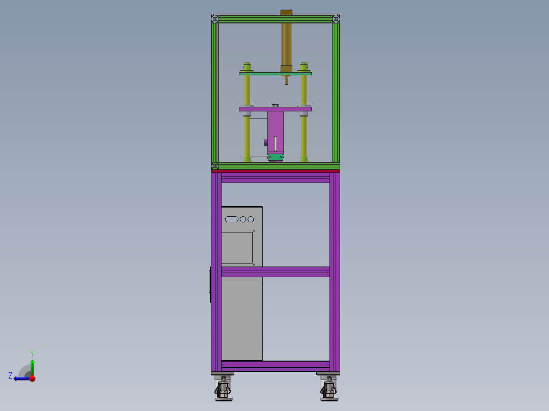 电动阀体检测工装sw18可编辑右视图