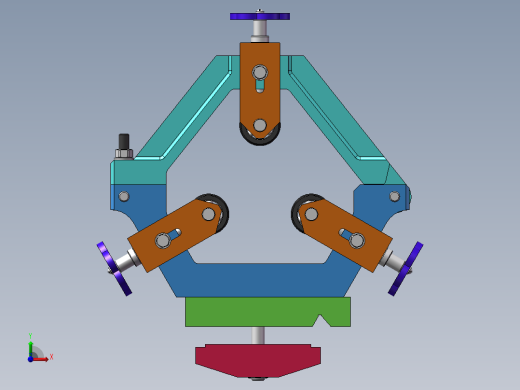 自定心钢管夹具sw18前视缩略图