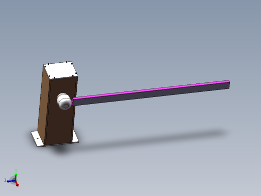 Q031-一种停电后可人工操作的电动栏杆的设计【三维SolidWorks】