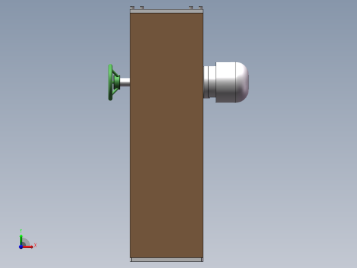 Q031-一种停电后可人工操作的电动栏杆的设计【三维SolidWorks】前视缩略图