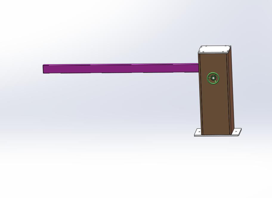 Q031-一种停电后可人工操作的电动栏杆的设计【三维SolidWorks】