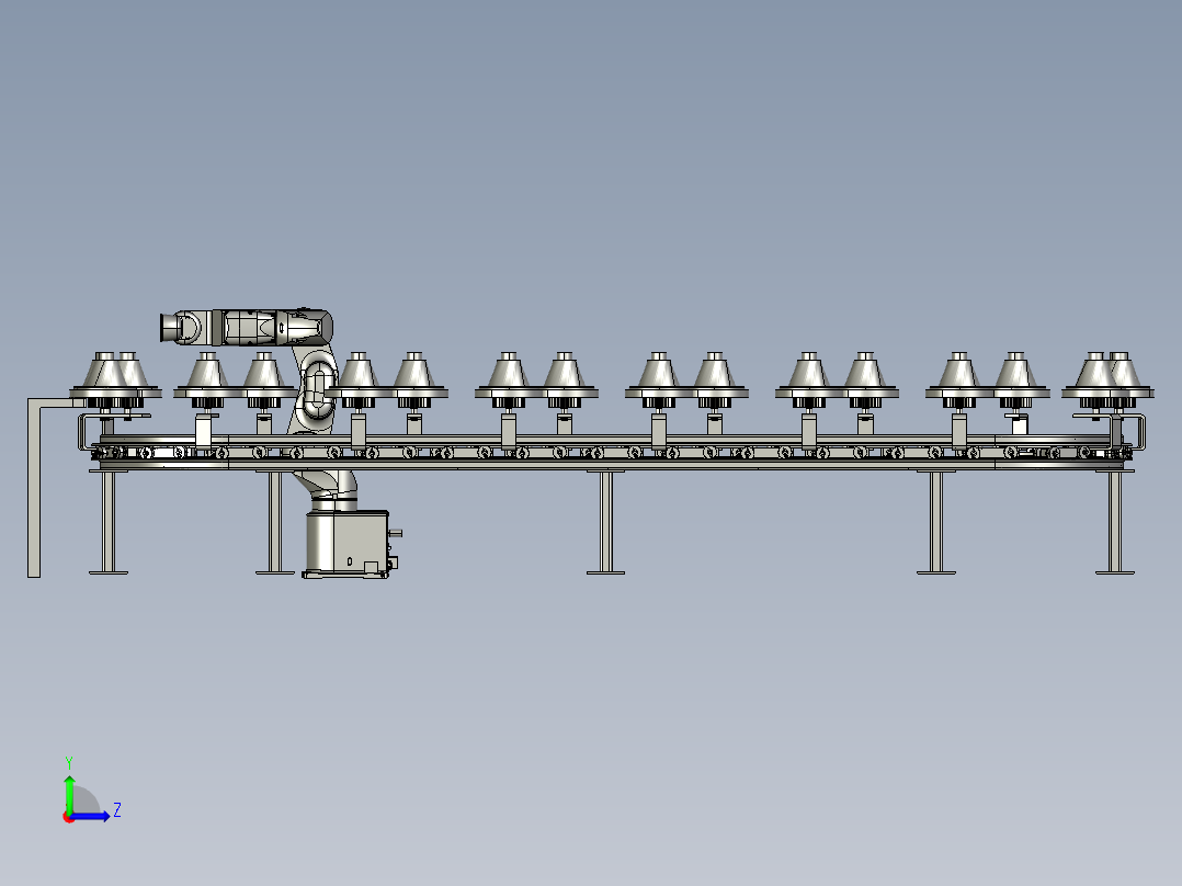 B7_环形轨道生产线左视图