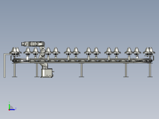 B7_环形轨道生产线左视缩略图