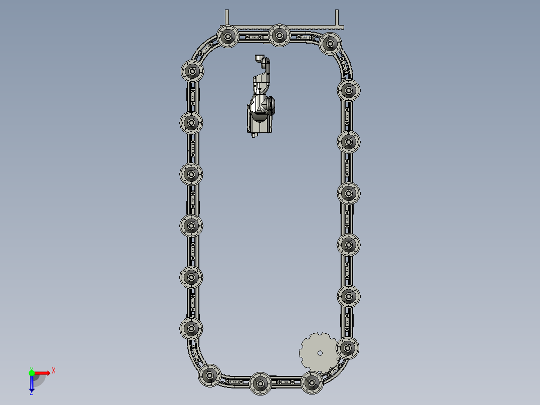 B7_环形轨道生产线俯视图