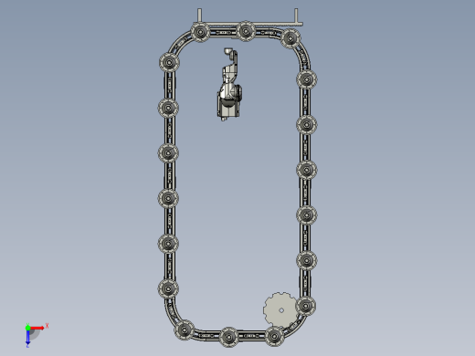 B7_环形轨道生产线俯视缩略图