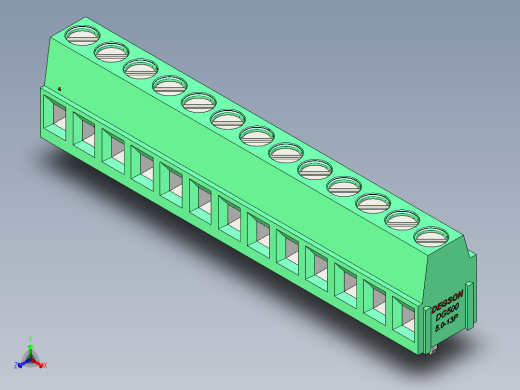 DEGSON DG500 系列 5.05.087.62mm 接线端子-DG500-5.0-13P-14-00AH