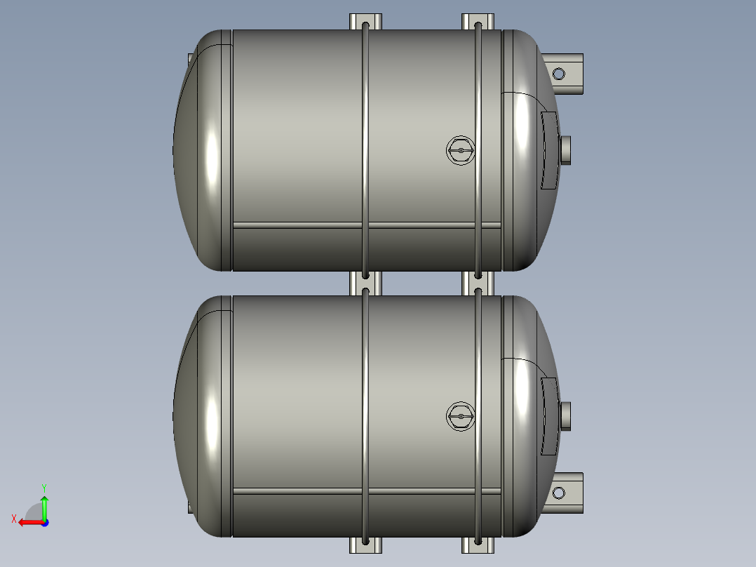 储油空气压缩车后视图