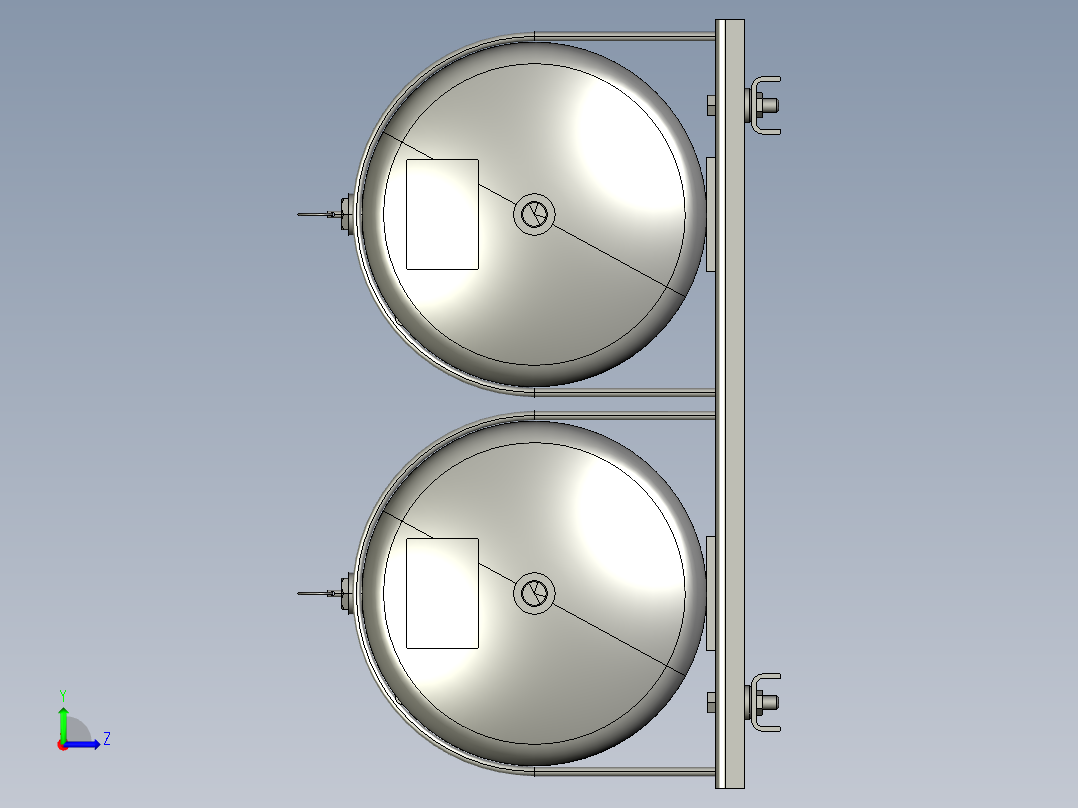 储油空气压缩车左视图