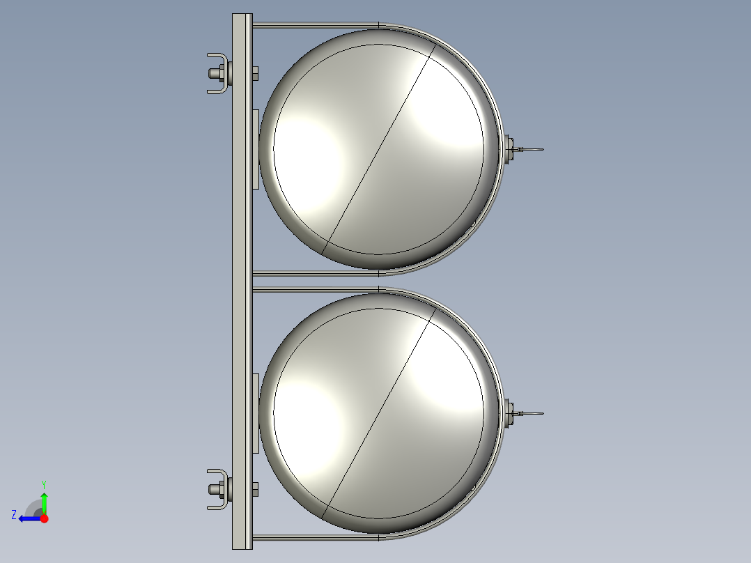 储油空气压缩车右视图