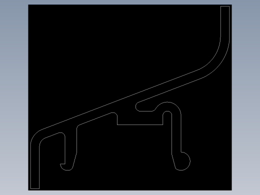 型材-BR PROTECTIVE PANE PROFILE PART B 3842524026.DXF