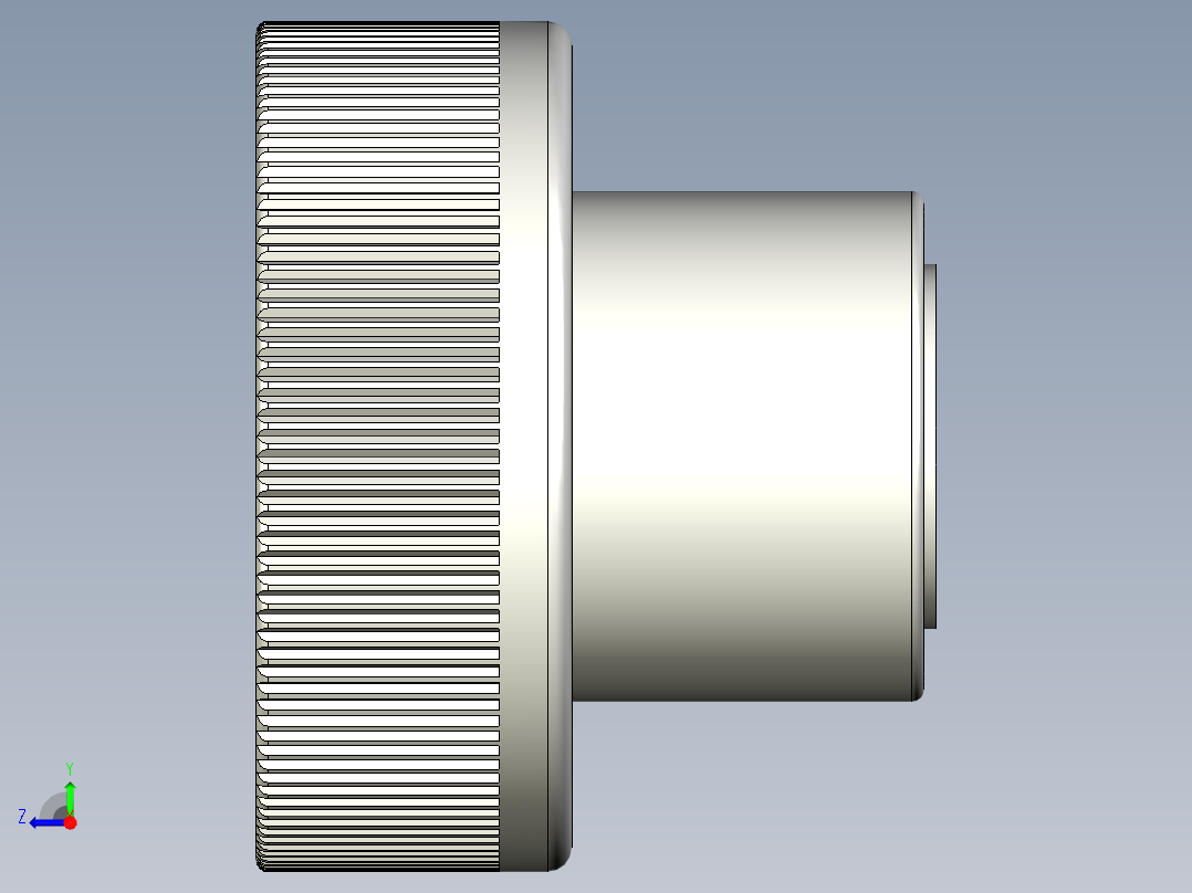 把手(塑膠)1079,1080-3D多系列多零件图纸模型右视图