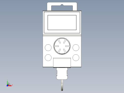 基恩士KV-HPD1_kc图纸模型前视缩略图