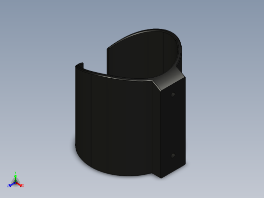 型材-KJN CUP HOLDER CLOSED BOTTOM KJN09308902正等轴测缩略图