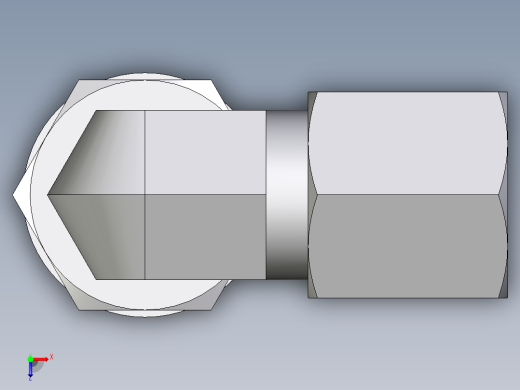 卡套式工业通用硬管接头EO_Adjustable_Locknut_elbow_WEE06SRCF俯视缩略图
