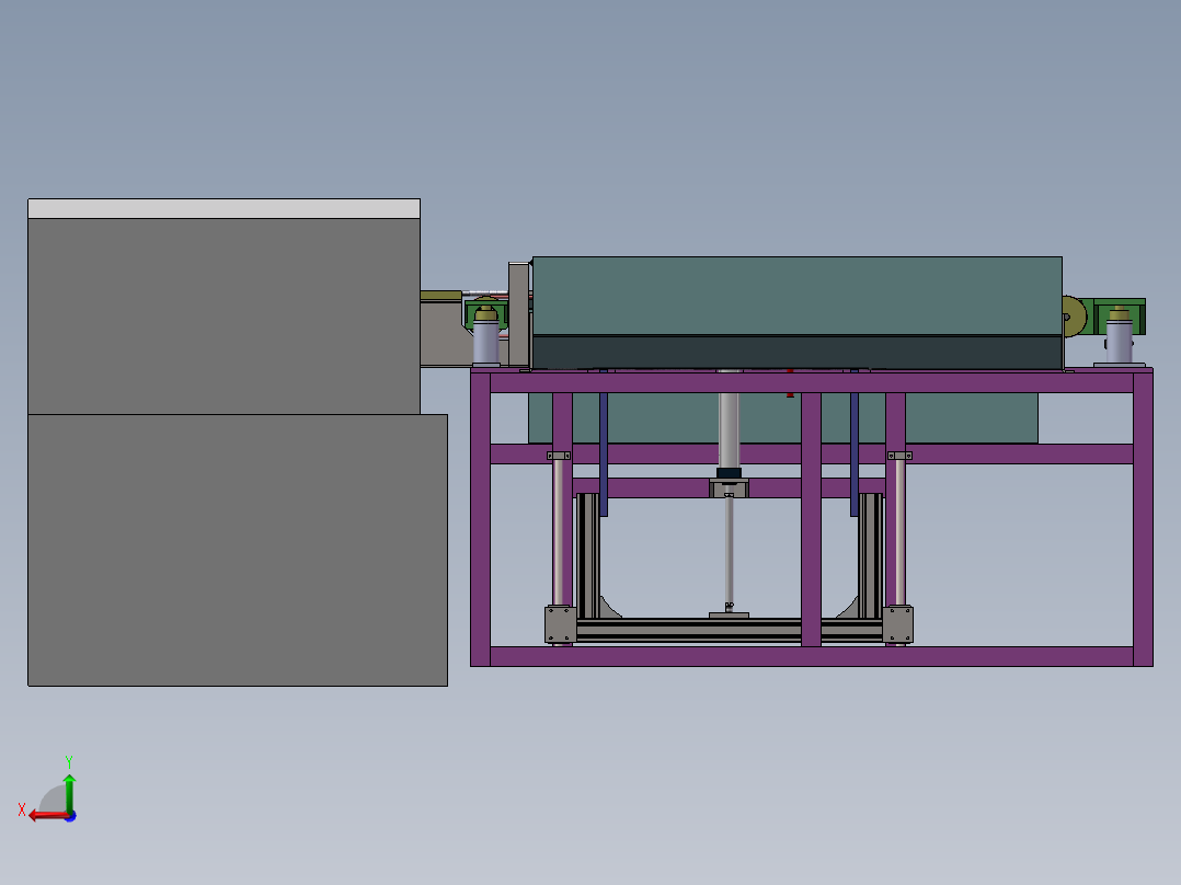 研磨自动上下料后视图