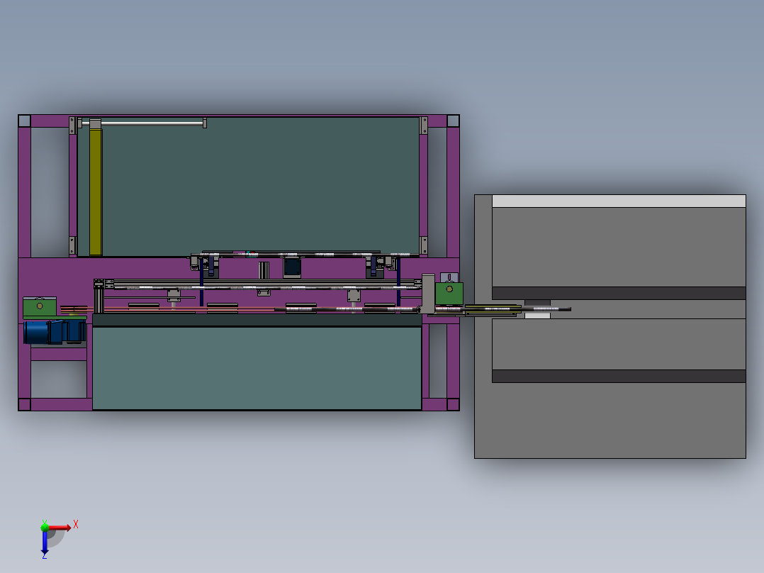 研磨自动上下料俯视图