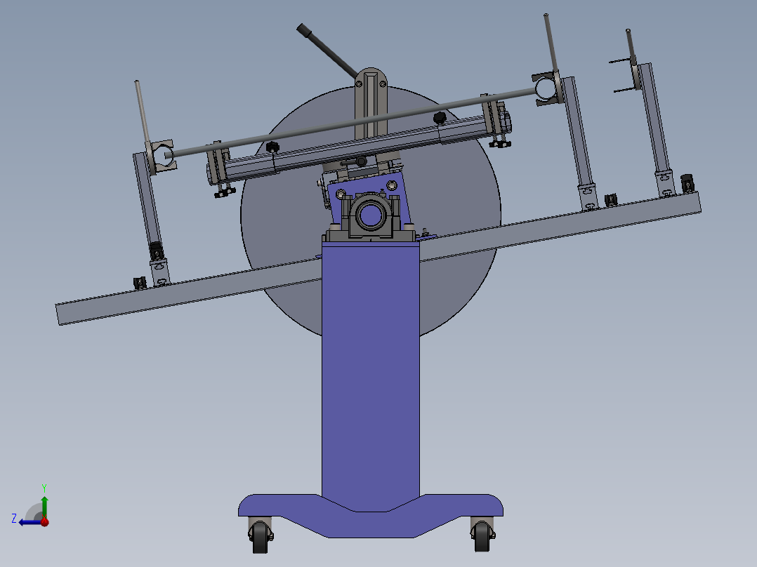 焊接变位机右视图