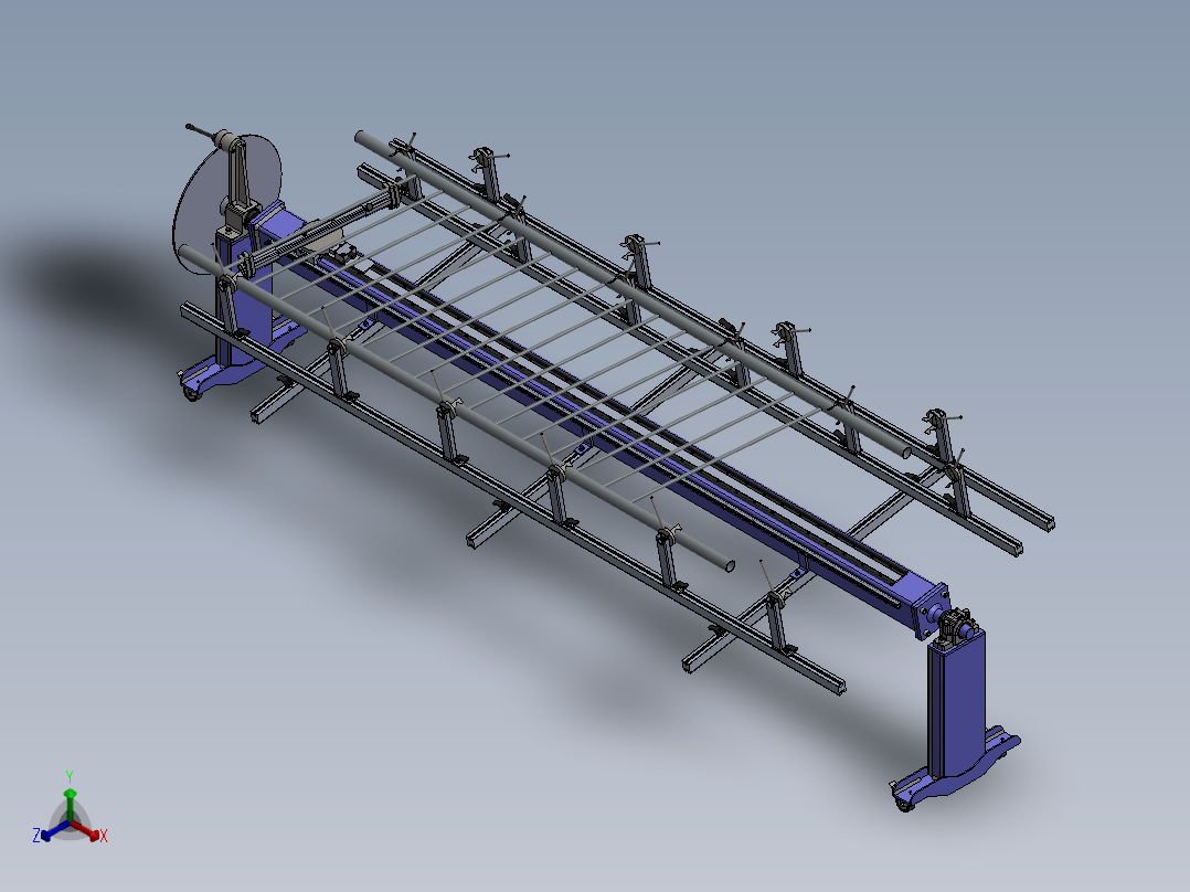 焊接变位机正等轴测图