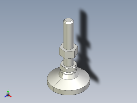 水平調整腳座(SUS製)LM-3D多系列多零件图纸模型