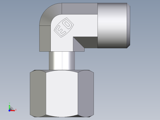 卡套式工业通用硬管接头EO_Standpipe_elbow_EVW08LOMDCF前视缩略图