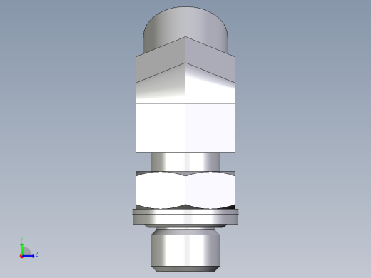 卡套式工业通用硬管接头EO_Adjustable_locknut_45_deg_elbow_VEE08SROMDCF左视缩略图