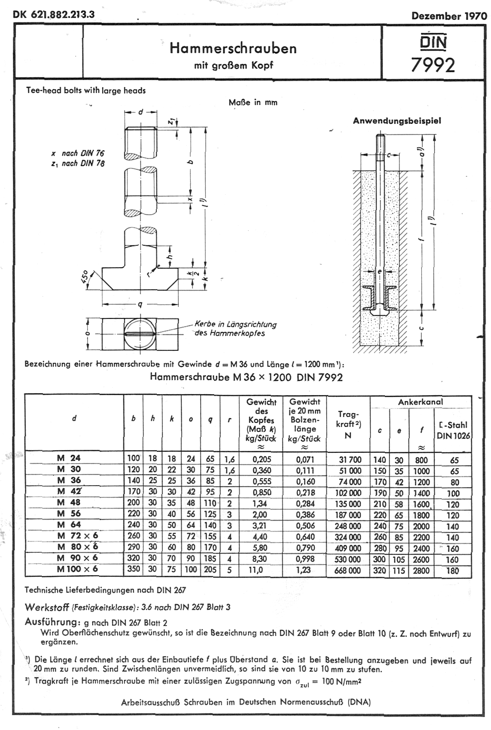 地脚螺栓M24至M100