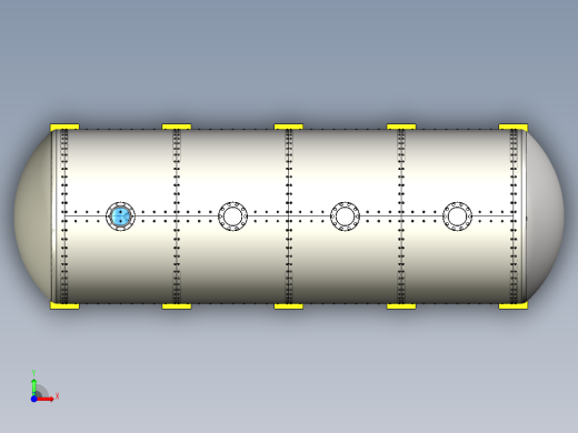 水箱冷却冷却罐前视缩略图