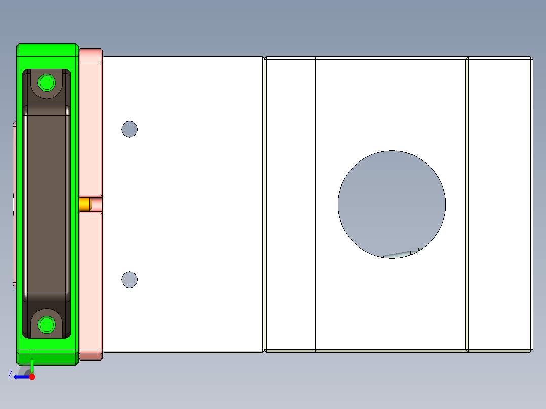x1-c笔记本CNC工装夹具三维模型nc-gaiban右视图