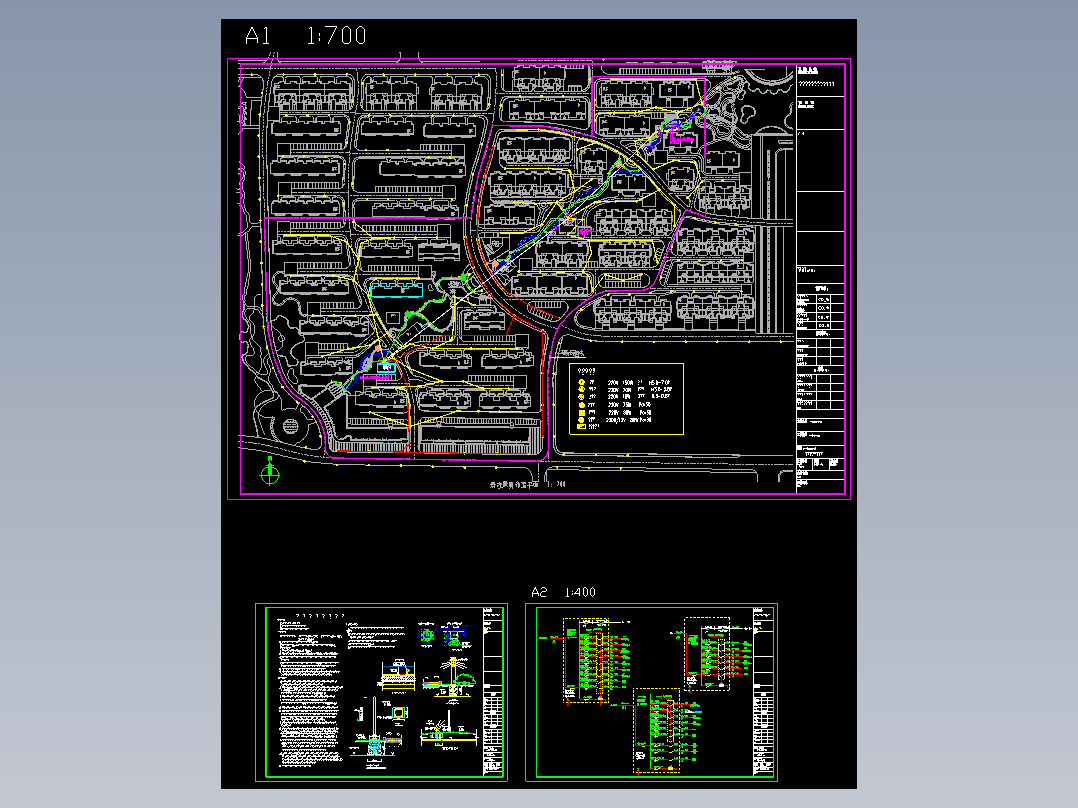 某工程生态示范小区景观照明图