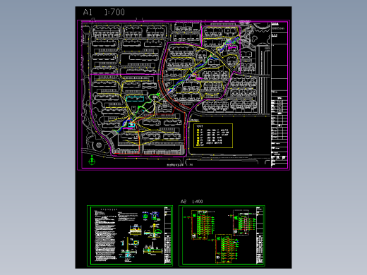 某工程生态示范小区景观照明图