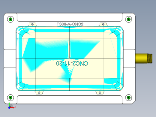 T300-A-笔记本CNC工装夹具三维模型CNC2前视缩略图