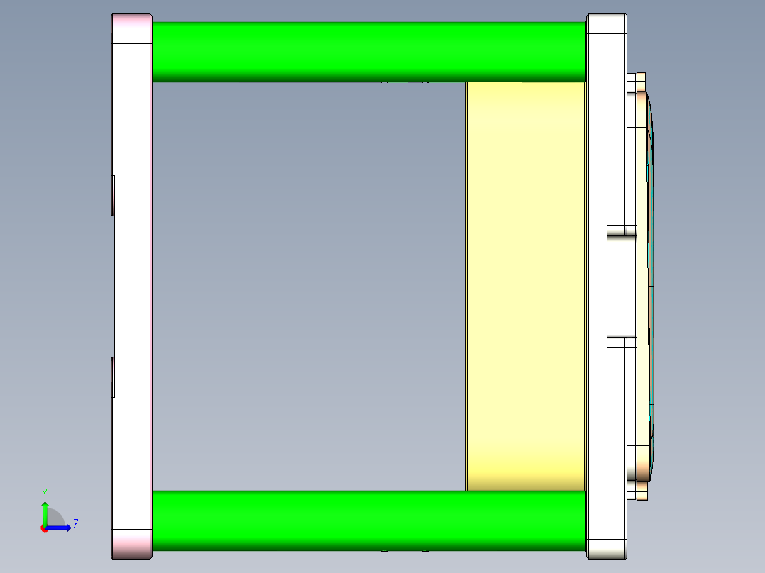 T300-A-笔记本CNC工装夹具三维模型CNC2左视图