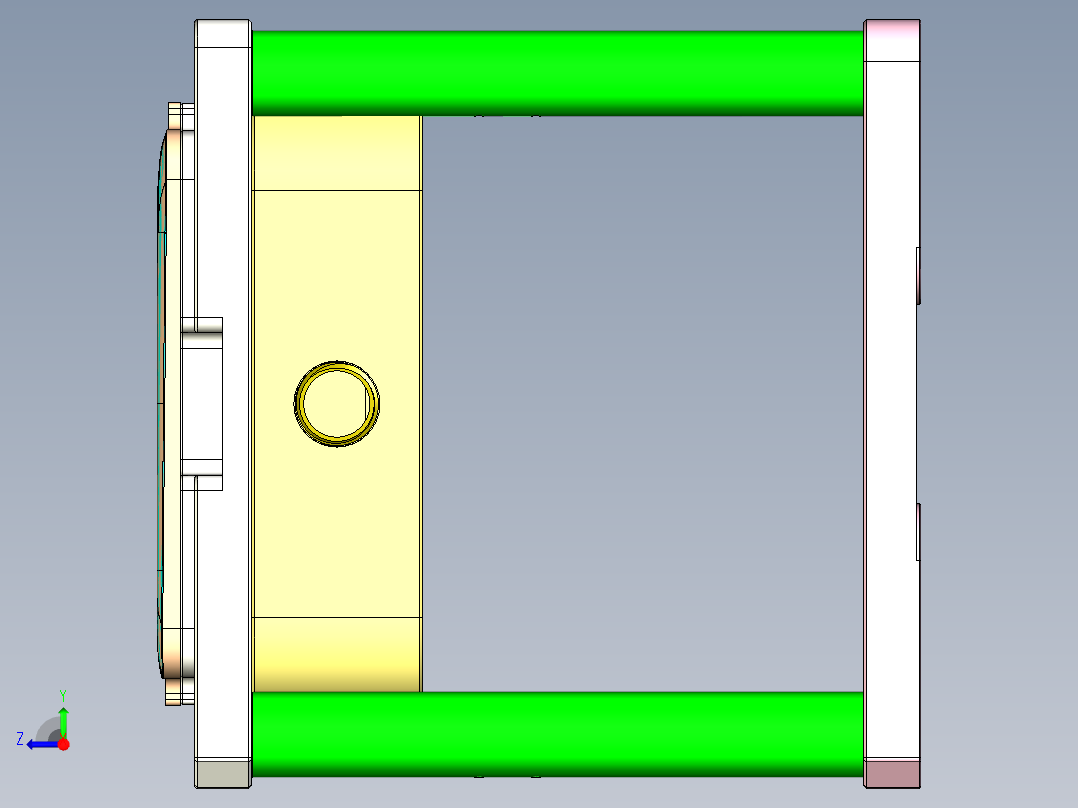 T300-A-笔记本CNC工装夹具三维模型CNC2右视图