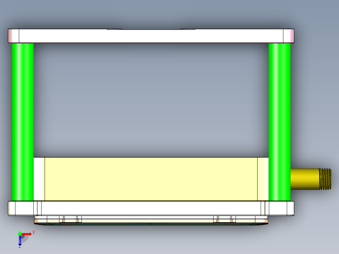T300-A-笔记本CNC工装夹具三维模型CNC2俯视图