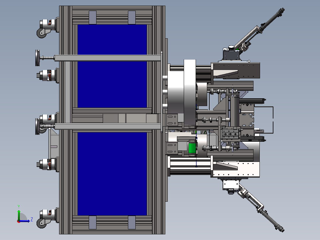 全自动车边机+上弹簧+相机检测左视图