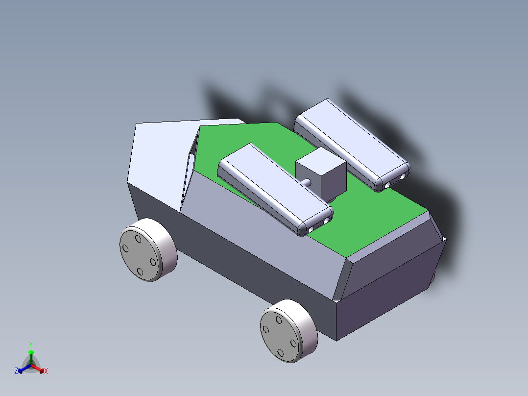 发射车正等轴测图
