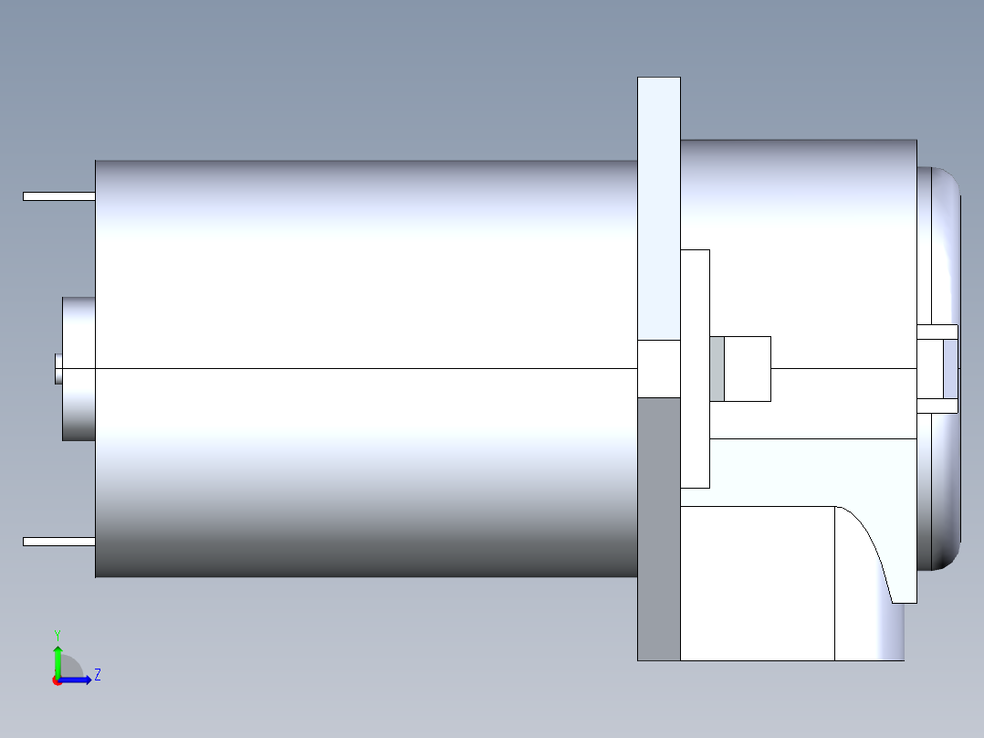 12伏剂量蠕动泵左视图