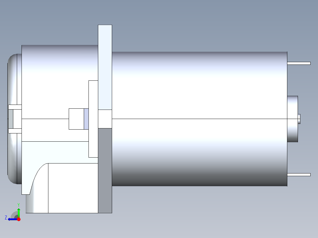 12伏剂量蠕动泵右视图