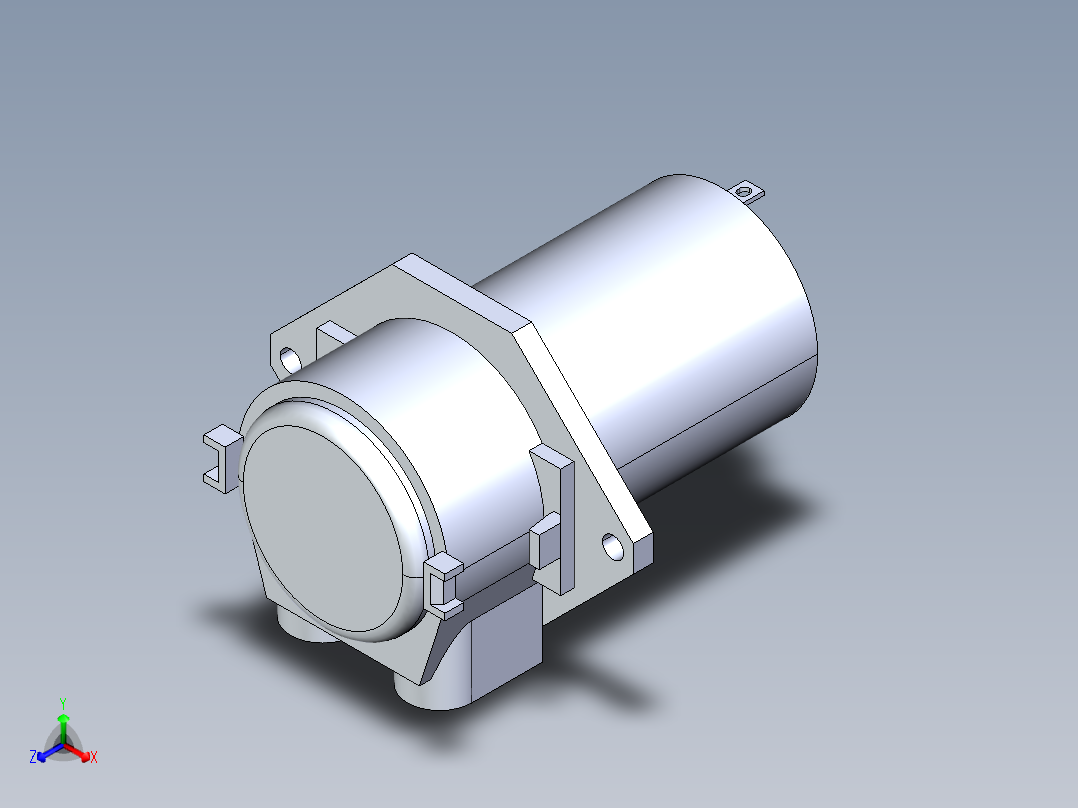 12伏剂量蠕动泵正等轴测图