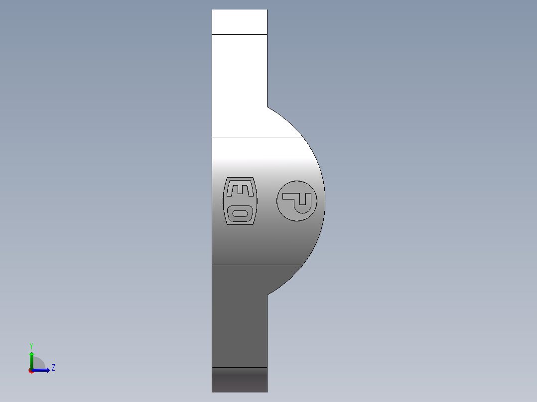 法兰接头、FL-56左视图