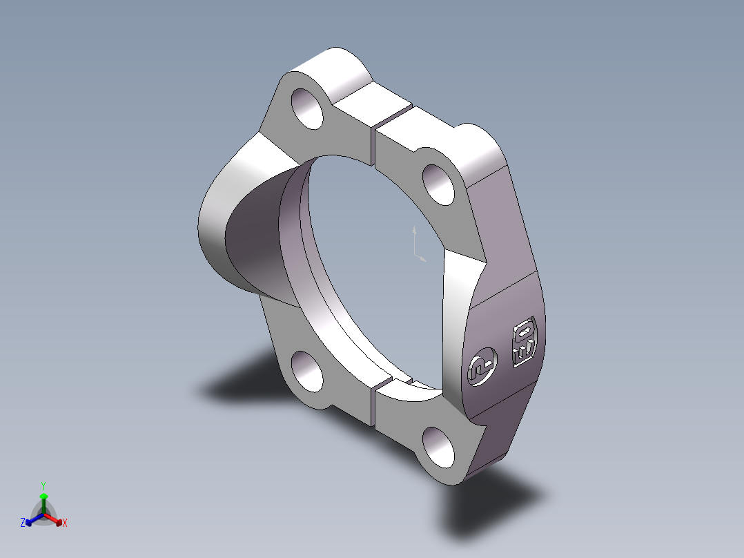 法兰接头、FL-56正等轴测图