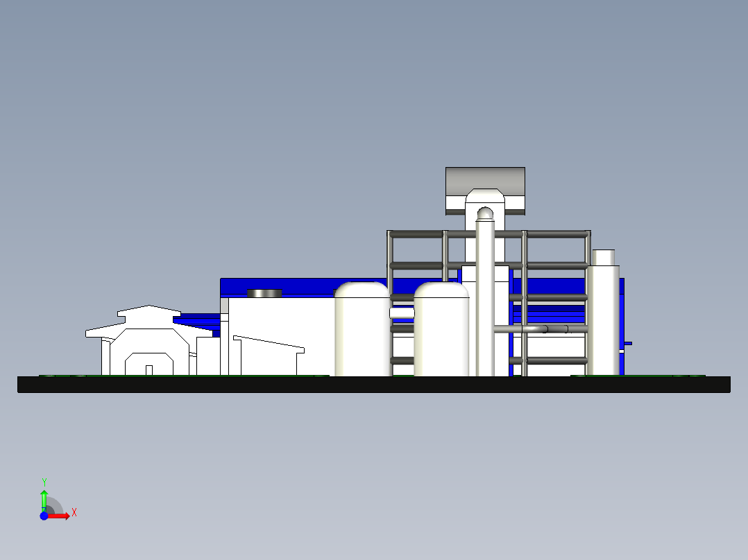 B2004041-废物处理厂前视图