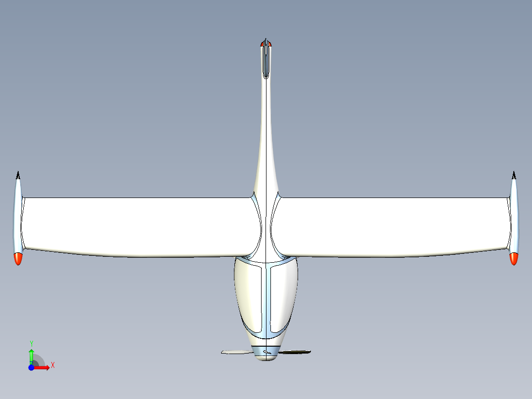 B2004000-飞机概念前视图