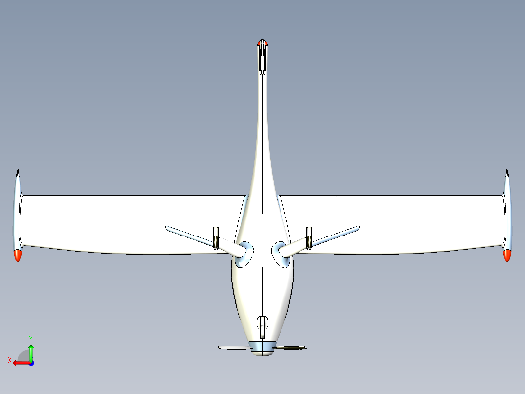 B2004000-飞机概念后视图
