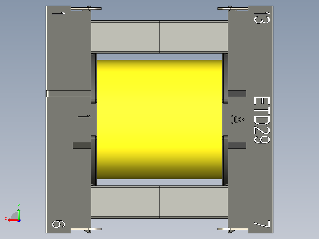 ETD29贴片后视图
