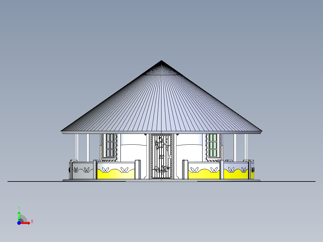 房子、建筑(26)前视图